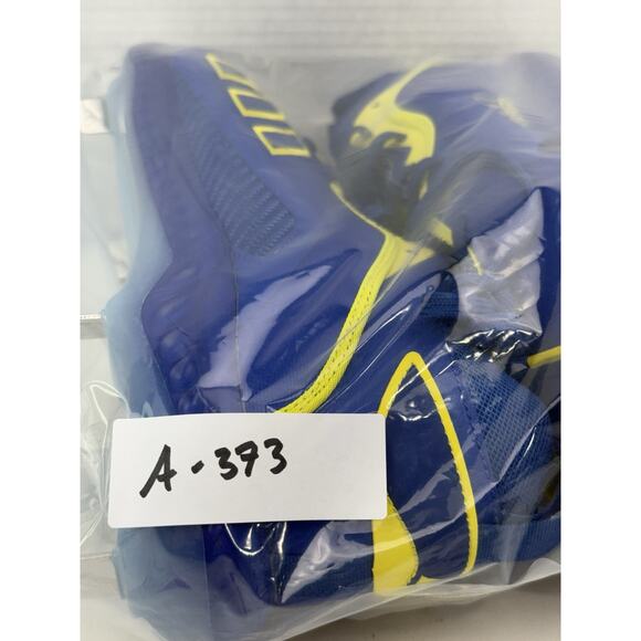 Adidas Icon V Bounce Mens Size 12 Baseball Softball Metal Cleats Blue Yellow NEW - Picture 11 of 11